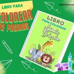 Jungle Animals Coloring Book