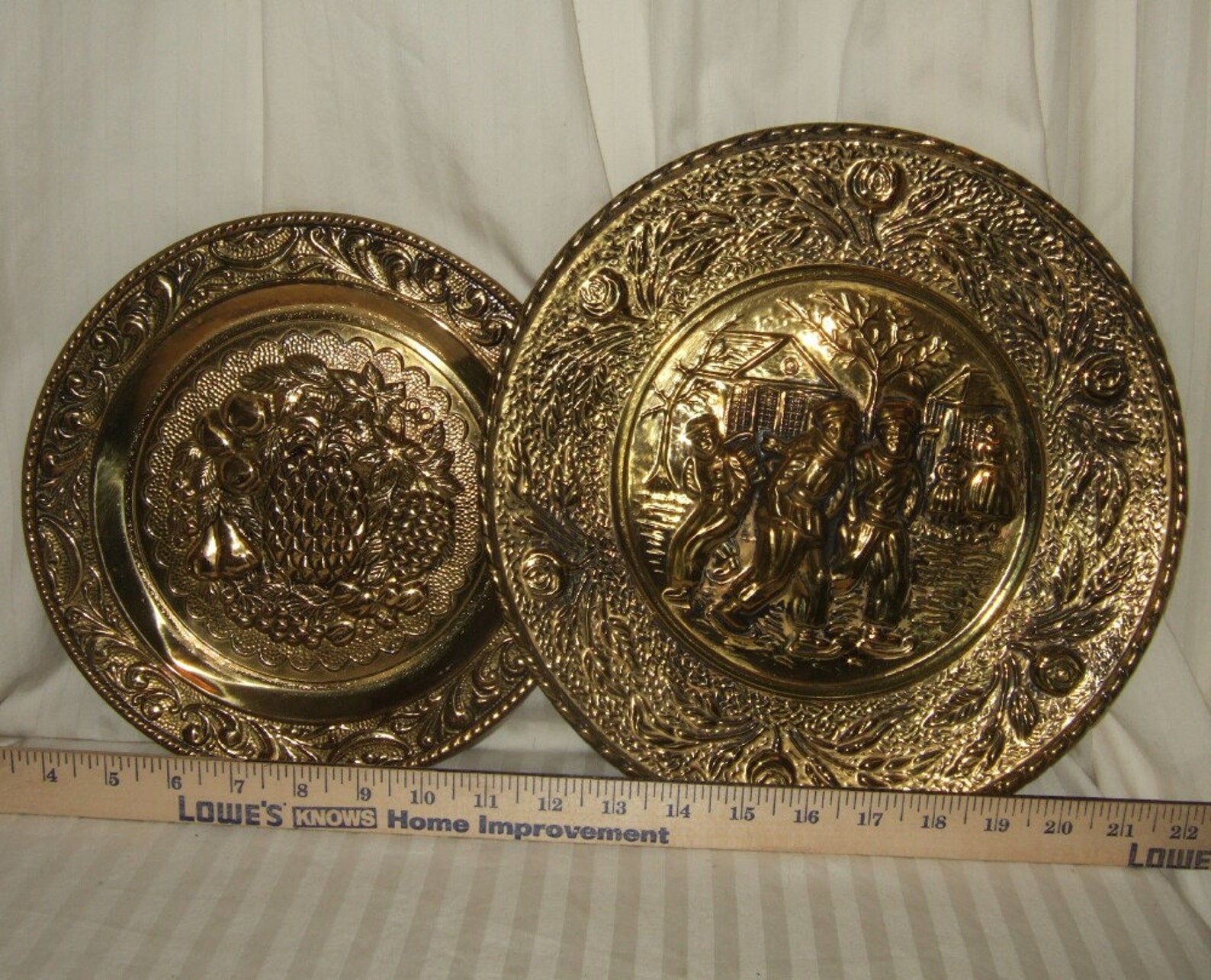 Vintage brass peerage plaques brass wall plaques brass plates Etsy
