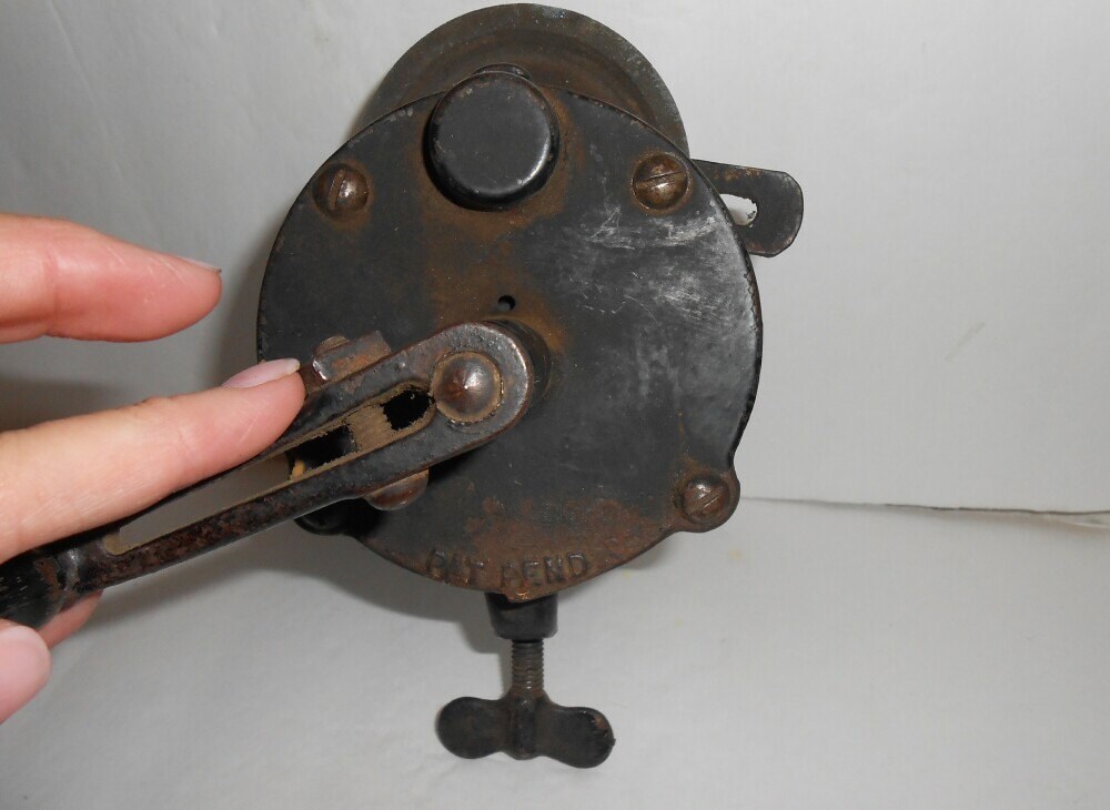 Vintage grinding wheel tabletop grinding stone hand crank Etsy