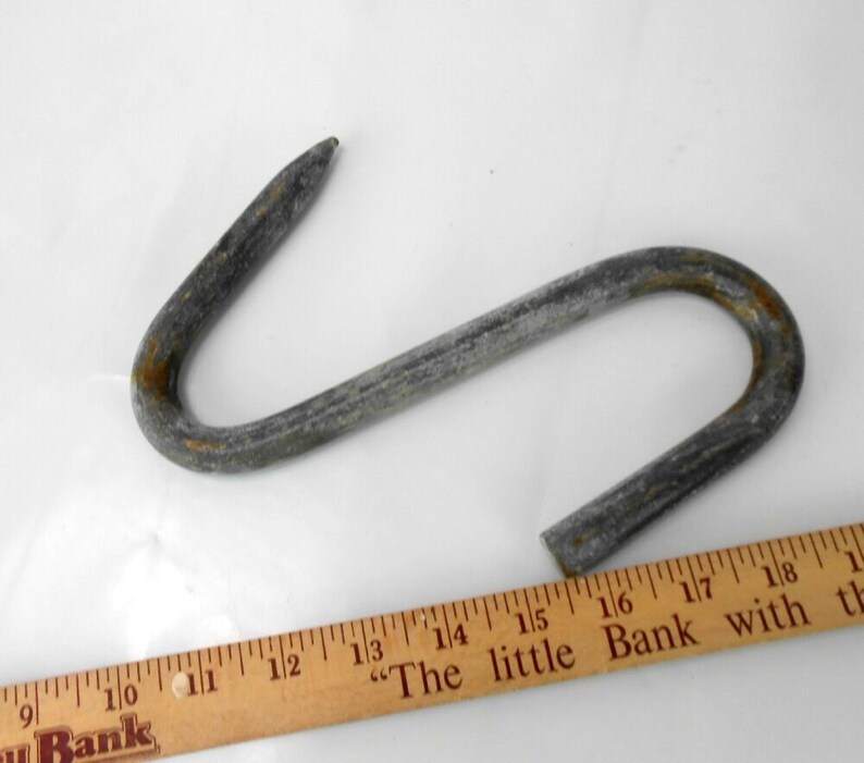 Vintage meat hook antique meat hook iron hook industrial meat Etsy