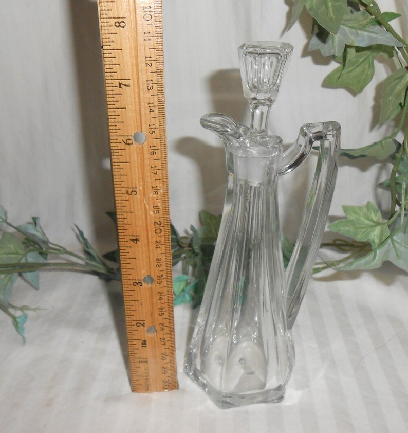 Vintage cruet hand blown glass cruet German crystal cruet with Etsy
