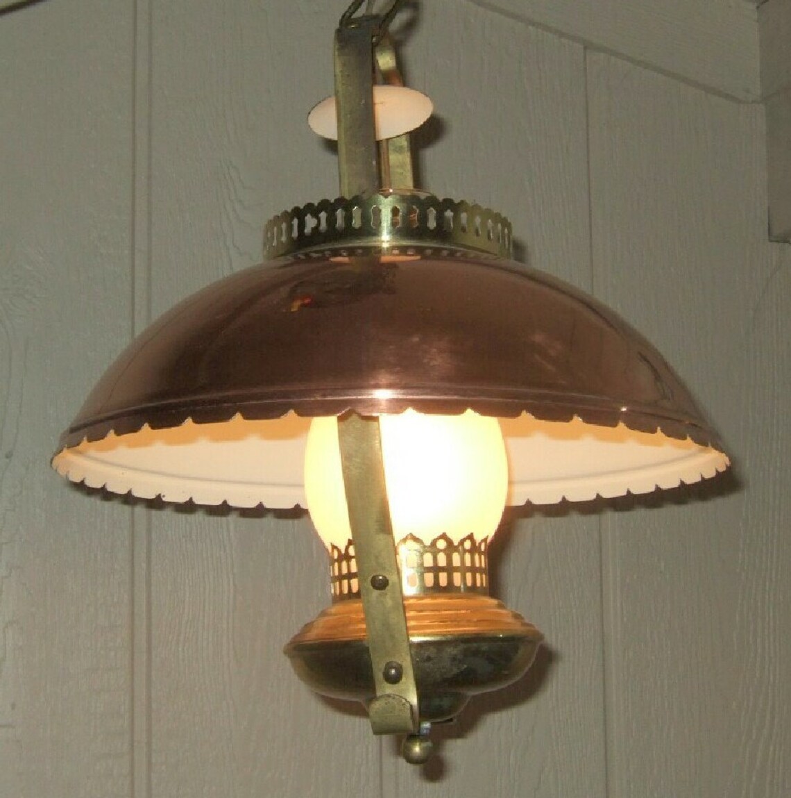 Vintage hanging light fixture vintage hanging lamp country Etsy