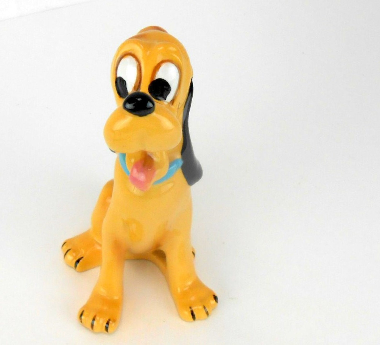 Vintage Pluto figurine Walt Disney Productions Pluto porcelain Etsy