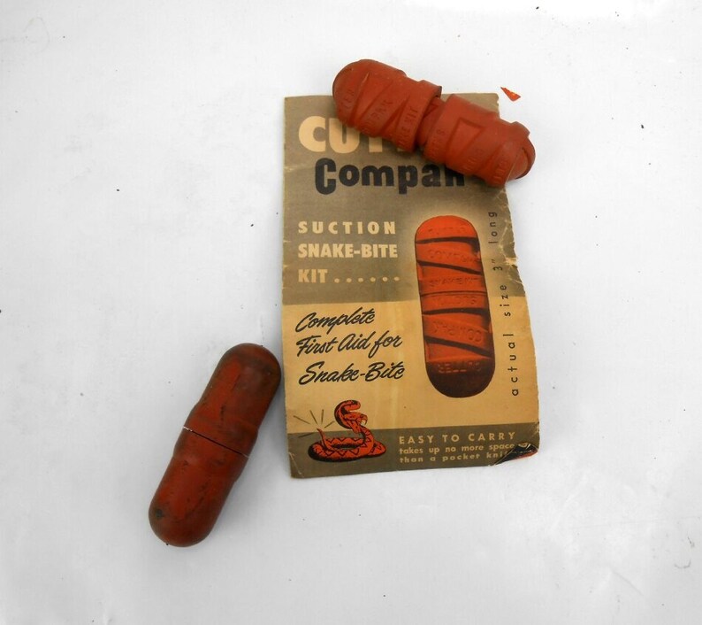 Vintage snakebite kit Cutter mini travel snake bite kit Etsy