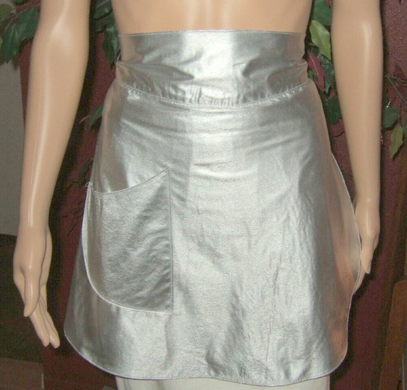 Vintage holiday hostess apron half apron Kitsch ap