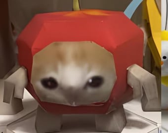 Apple Cat Meme Paper Craft | Funny Cat Printable | DIY Meme Papercraft Template | Instant Digital Download | Cute Cat Meme Craft