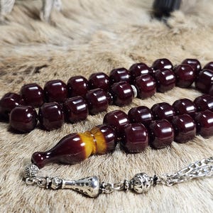 Tasbih faturan Handmade,misky misbaha. 33 Beads muslim gift for men, islamic rosary,vintage tasbih,Elegant & Luxurious,Stunning Tasbih