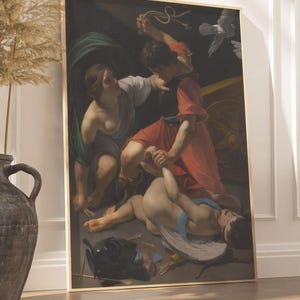 Cupid Chastised Bartolomeo Manfredi Baroque Art Poster, Classical Mythology Wall Art