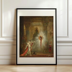 Gustave Moreau The Apparition Art Print, Salome Vision of John the Baptist, Symbolist Gothic