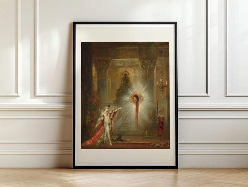 Gustave Moreau The Apparition Art Print, Salome Vision of John the Baptist, Symbolist Gothic
