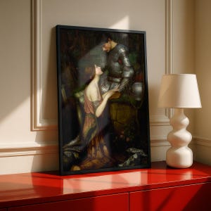Lamia Print, John William Waterhouse 1905 Pre Raphaelite Wall Art, Keats Knight Painting Poster