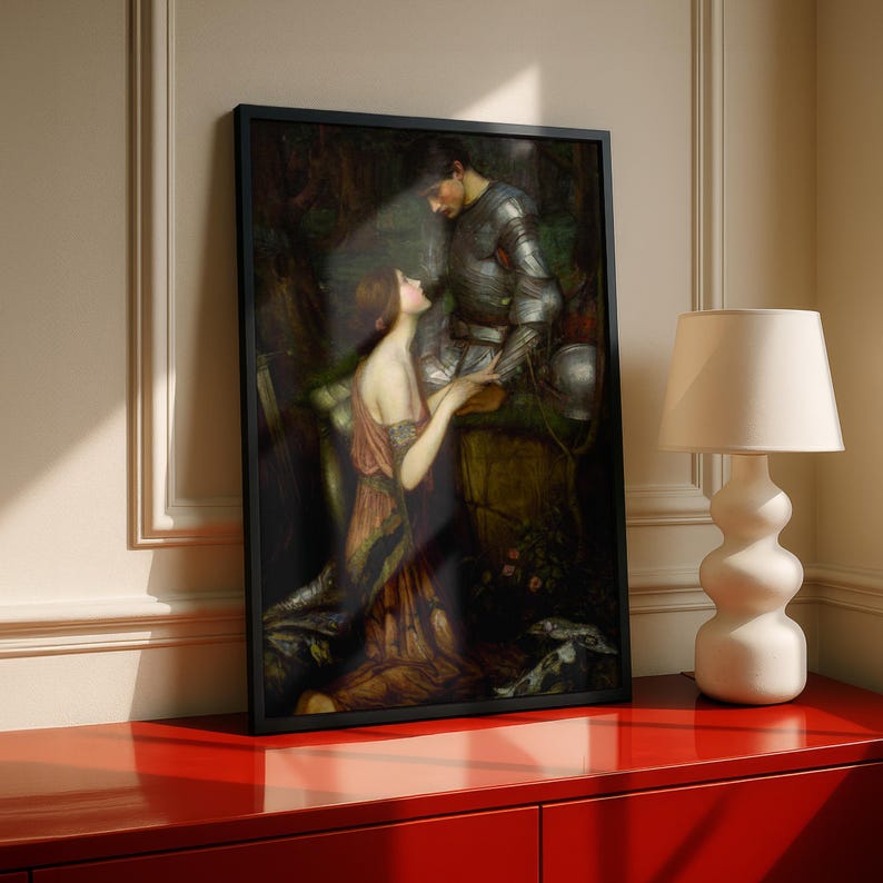 Lamia Print, John William Waterhouse 1905 Pre Raphaelite Wall Art, Keats Knight Painting Poster