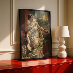 Hypatia by Julius Kronberg 1889, Neoclassical Portrait Art Print, Ancient Greek Philosopher Poster
