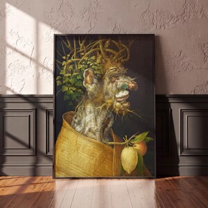 Winter by Giuseppe Arcimboldo 1563, Renaissance Mannerist Portrait Art Print, Gnarled Tree Trunk