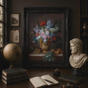 Anne Vallayer-Coster Still Life Flowers Poster, Classical Floral Wall Art