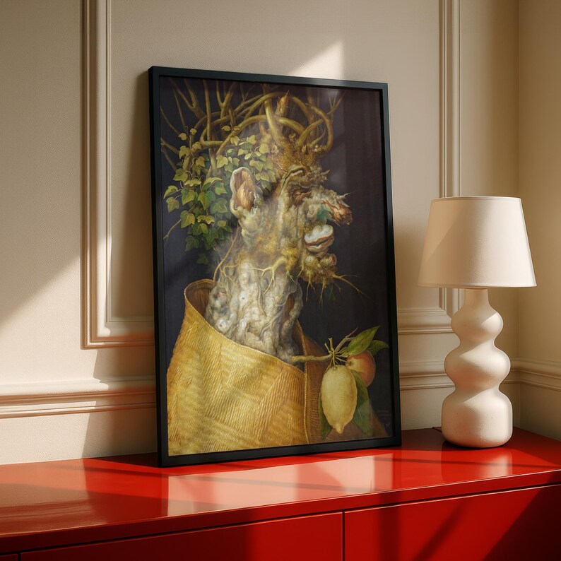 Winter by Giuseppe Arcimboldo 1563, Renaissance Mannerist Portrait Art Print, Gnarled Tree Trunk