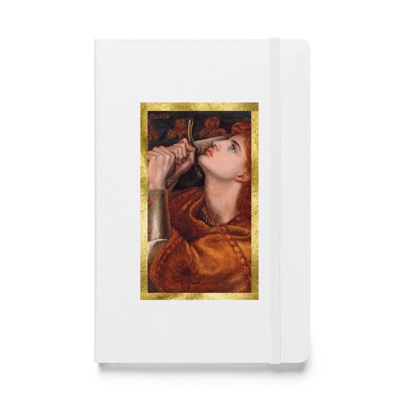 Joan of Arc Journal | Pre-Raphaelite Art Hardcover | Gift for Writers | Dark Academia Notebook | Gift for Her