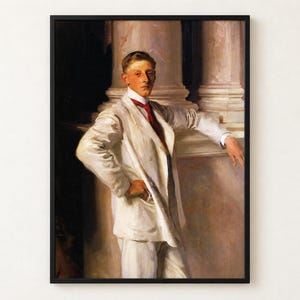 Earl of Dalhousie John Singer Sargent Portrait Poster, Dorian Gray Aesthetic, Dark Academia Wall Art