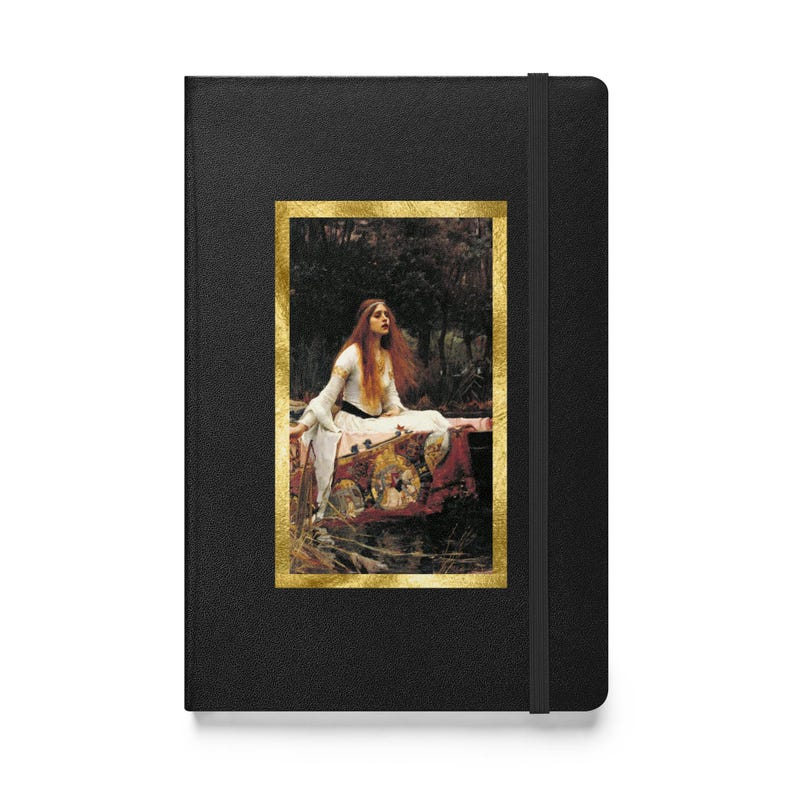 The Lady of Shalott Journal | John William Waterhouse Art | Pre-Raphaelite Hardcover | Gift for Readers and Writers | Dark Academia Notebook