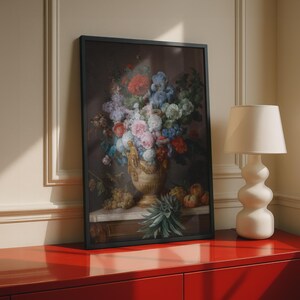 Anne Vallayer-Coster Still Life Flowers Poster, Classical Floral Wall Art