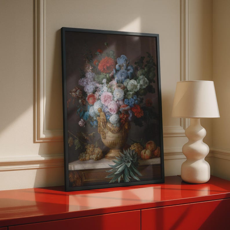 Anne Vallayer-Coster Still Life Flowers Poster, Classical Floral Wall Art