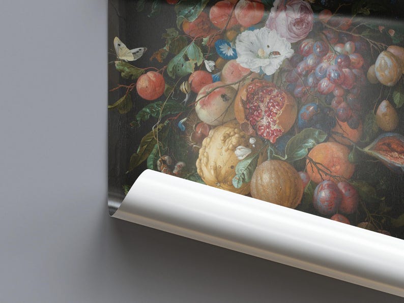 Festoon of Fruit and Flowers by Jan Davidsz de Heem