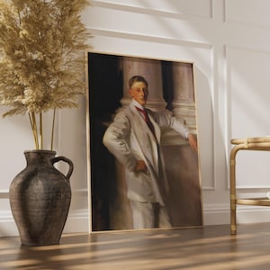 Earl of Dalhousie Sargent Portrait Poster, Dorian Gray Classic Art, Victorian Wall Art