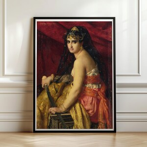 Judith Gabriel Ferrier 1875, Biblical Heroine Portrait, Vintage Oil Painting Art Print, Wall Poster
