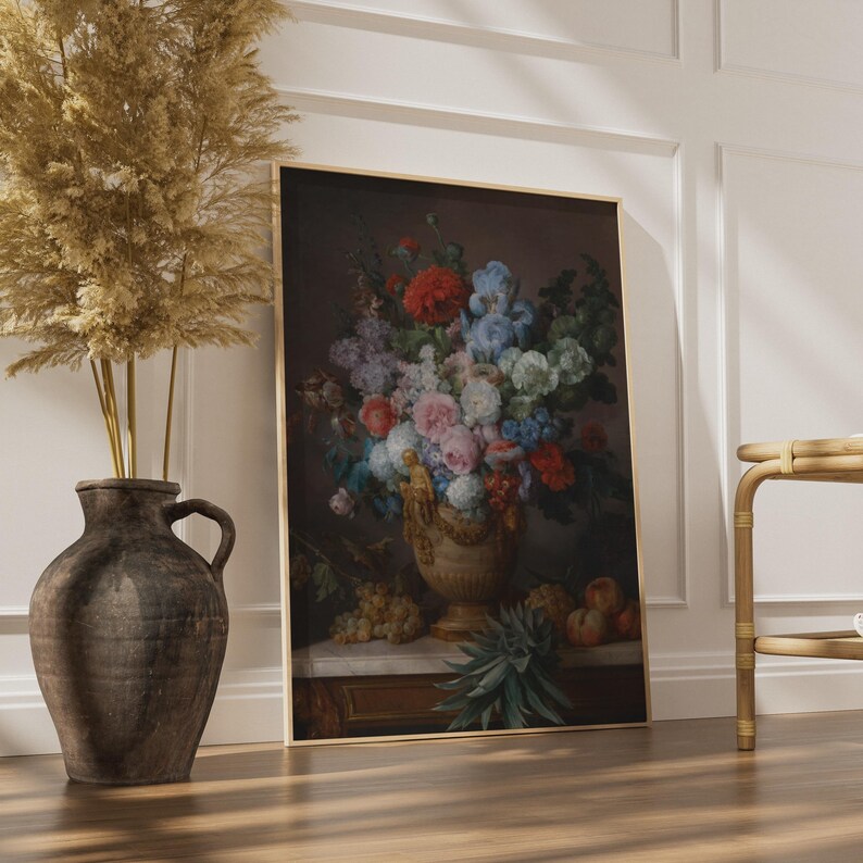 Anne Vallayer-Coster Still Life Flowers Poster, Classical Floral Wall Art