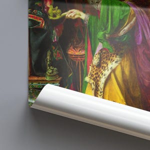 Morgan le Fay Print, Frederick Sandys 1864 Pre Raphaelite Wall Art, Arthurian Legend Sorceress Poster