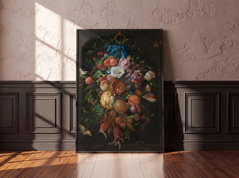 Festoon of Fruit and Flowers by Jan Davidsz de Heem