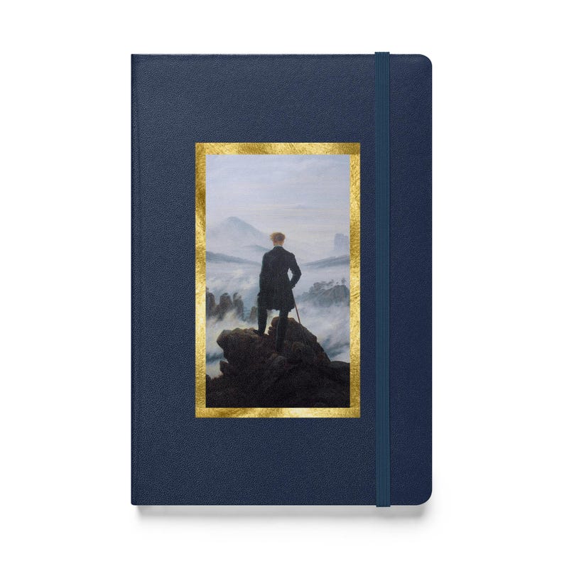 Wanderer Above the Sea of Fog Journal | Caspar David Friedrich Art | Dark Academia Hardcover | Gift for Readers and Writers