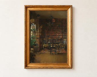Manifesto per la biblioteca di Harriet Backer, Biblioteca di Thorvald Boeck 1902, Arte norvegese, Decorazione murale per libreria