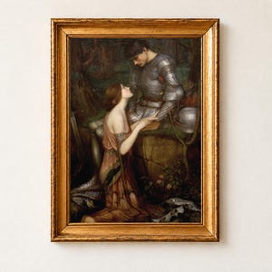 Lamia Print, John William Waterhouse 1905 Pre Raphaelite Wall Art, Keats Knight Painting Poster
