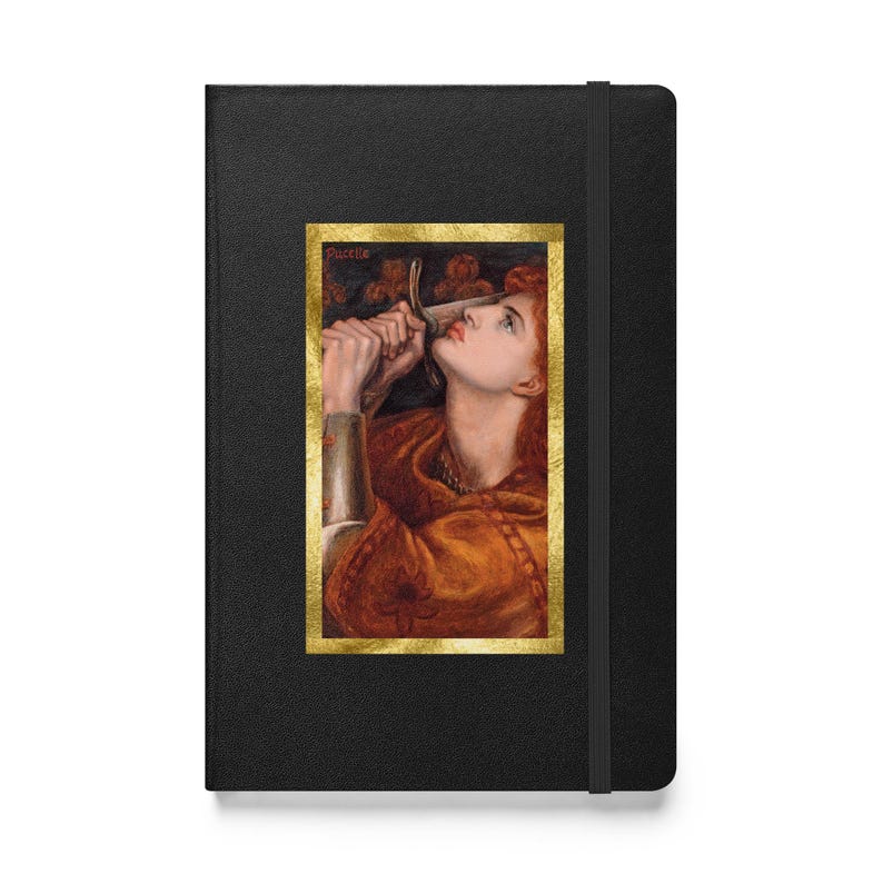 Joan of Arc Journal | Pre-Raphaelite Art Hardcover | Gift for Writers | Dark Academia Notebook | Gift for Her