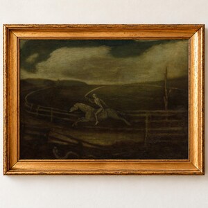 Death on a Pale Horse Poster, Albert Pinkham Ryder, Grim Reaper Art, Gothic Wall Decor
