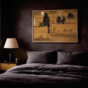 Garden of Death Hugo Simberg 1898 Poster, Symbolist Skeleton Art, Gothic Wall Decor