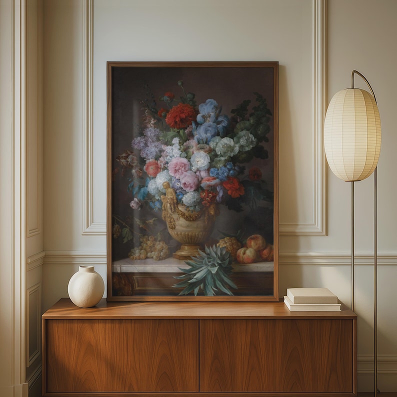 Anne Vallayer-Coster Still Life Flowers Poster, Classical Floral Wall Art