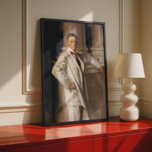 Earl of Dalhousie Sargent Portrait Poster, Dorian Gray Classic Art, Victorian Wall Art