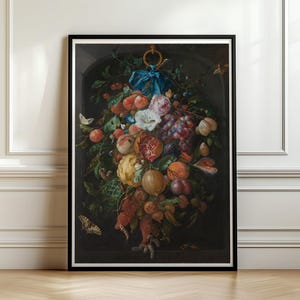 Festoon of Fruit and Flowers by Jan Davidsz de Heem
