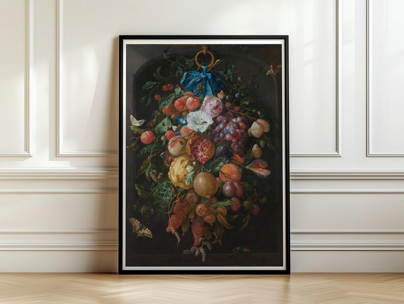 Festoon of Fruit and Flowers by Jan Davidsz de Heem