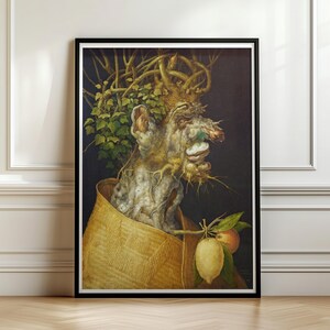 Winter by Giuseppe Arcimboldo 1563, Renaissance Mannerist Portrait Art Print, Gnarled Tree Trunk