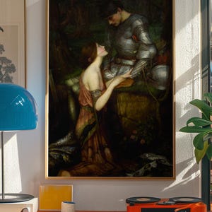 Lamia Print, John William Waterhouse 1905 Pre Raphaelite Wall Art, Keats Knight Painting Poster