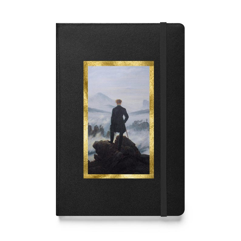Wanderer Above the Sea of Fog Journal | Caspar David Friedrich Art | Dark Academia Hardcover | Gift for Readers and Writers