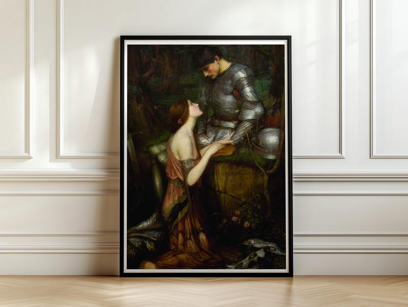 Lamia Print, John William Waterhouse 1905 Pre Raphaelite Wall Art, Keats Knight Painting Poster