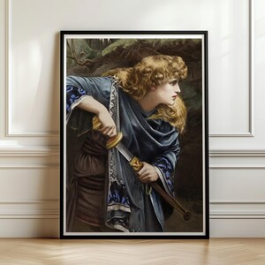 Imogen Herbert Schmalz 1888, Pre-Raphaelite Portrait Print, Shakespeare Cymbeline Art