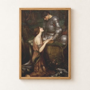 Lamia Print, John William Waterhouse 1905 Pre Raphaelite Wall Art, Keats Knight Painting Poster
