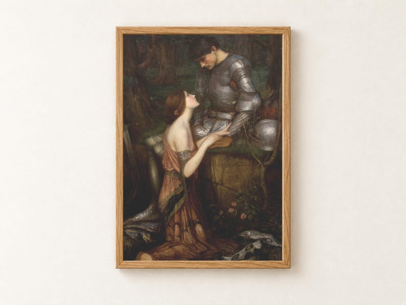Lamia Print, John William Waterhouse 1905 Pre Raphaelite Wall Art, Keats Knight Painting Poster