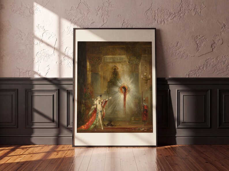 Gustave Moreau The Apparition Art Print, Salome Vision of John the Baptist, Symbolist Gothic