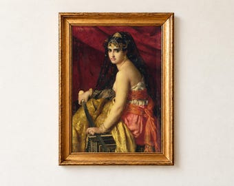 Judith Print, Gabriel Ferrier 1875 Biblical Painting, Femme Fatale Portrait Wall Art